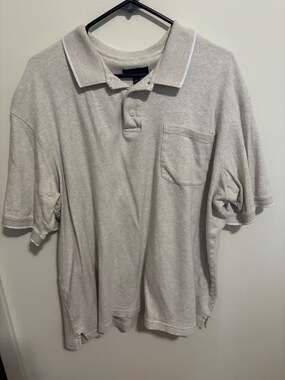 Cambridge Classics Men's Oatmeal Heather 100% Cotton Short Sleeve Polo Shirt